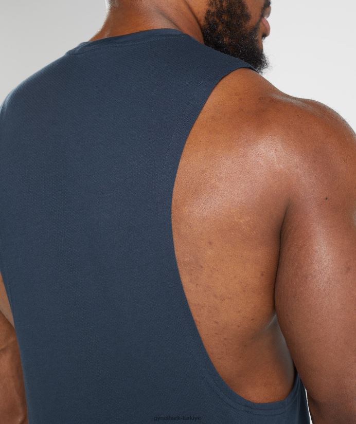 tepki düşürme kolu tankı erkeklerGymshark Donanma 02H048889