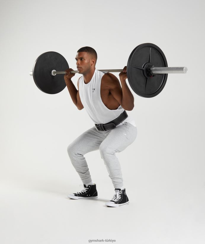 tepki düşürme kolu tankı erkeklerGymshark beyaz 02H048883