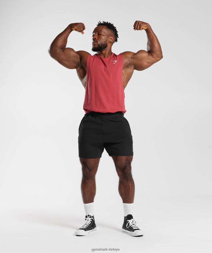 tepki düşürme kolu tankı erkeklerGymshark güneşte kurutulmuş kırmızı 02H048974