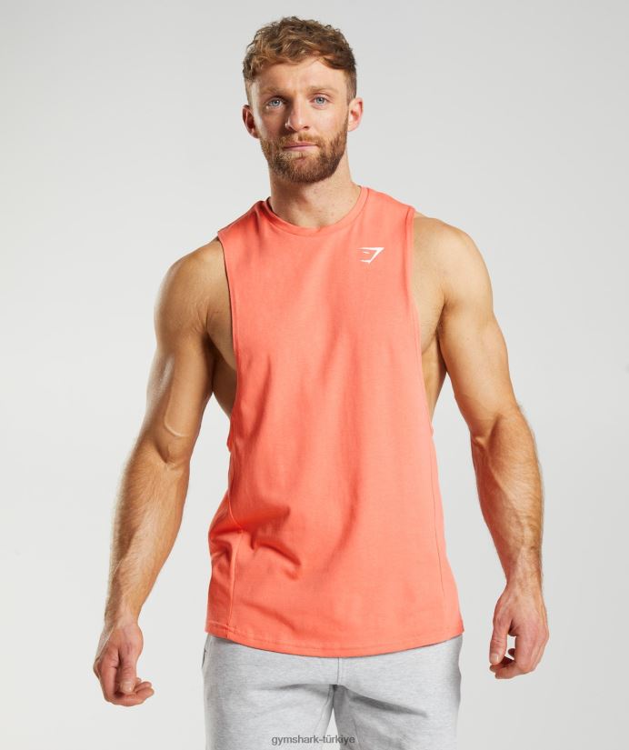 tepki düşürme kolu tankı erkeklerGymshark havacılık turuncu 02H048954