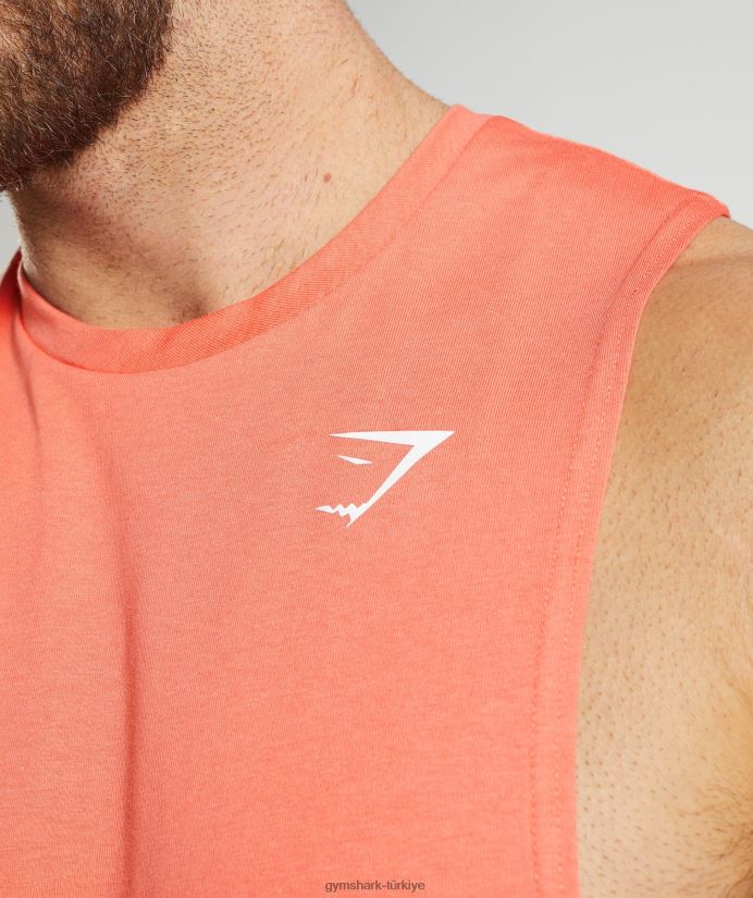 tepki düşürme kolu tankı erkeklerGymshark havacılık turuncu 02H048954