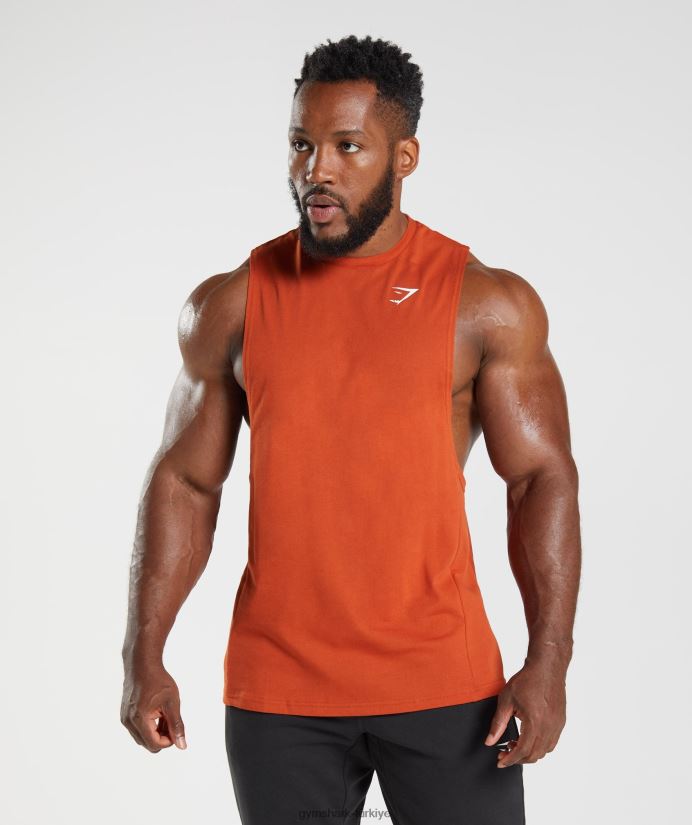 tepki düşürme kolu tankı erkeklerGymshark kırmızı biber 02H048942