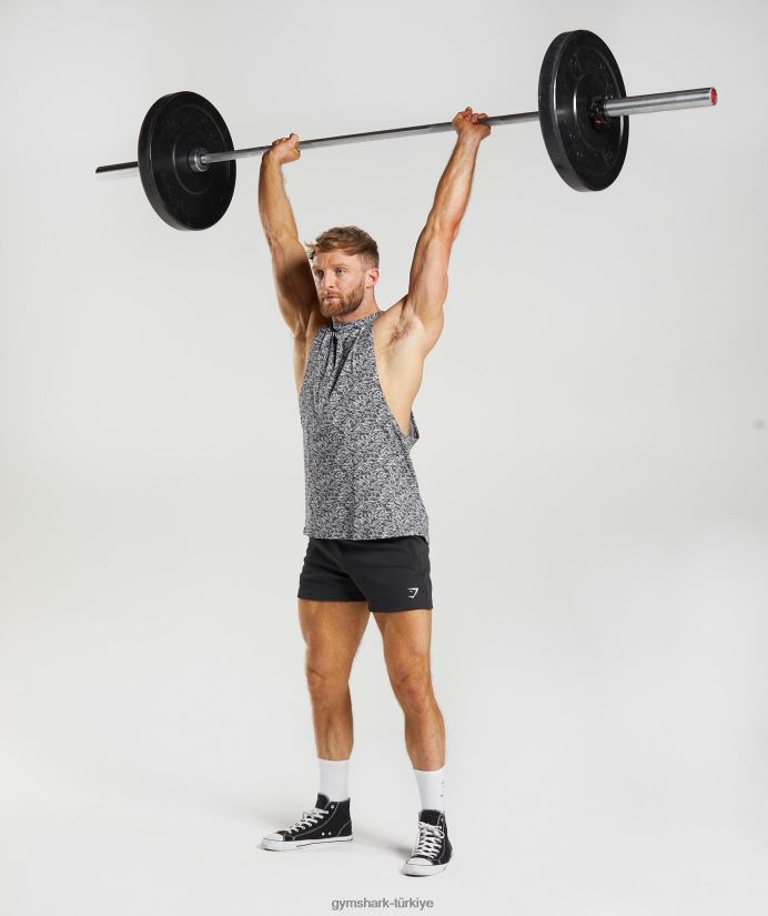 tepki düşürme kolu tankı erkeklerGymshark oniks grisi 02H048968