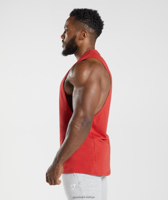 tepki düşürme kolu tankı erkeklerGymshark salsa kırmızısı 02H048966