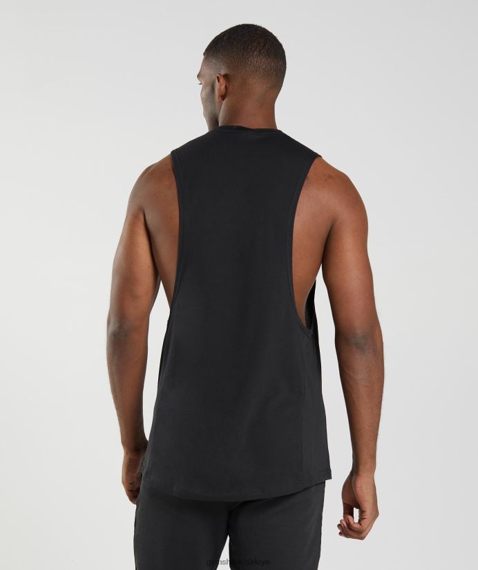 tepki düşürme kolu tankı erkeklerGymshark siyah 02H048885