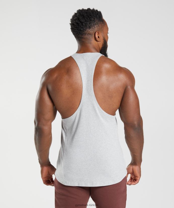 tepki veren kiriş erkeklerGymshark açık gri çekirdekli marn 02H048985