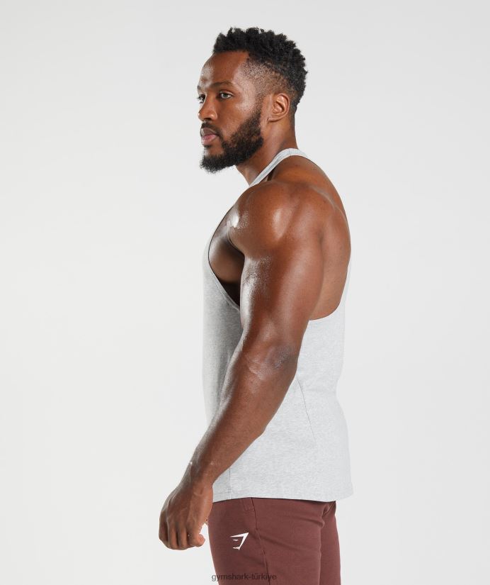 tepki veren kiriş erkeklerGymshark açık gri çekirdekli marn 02H048985