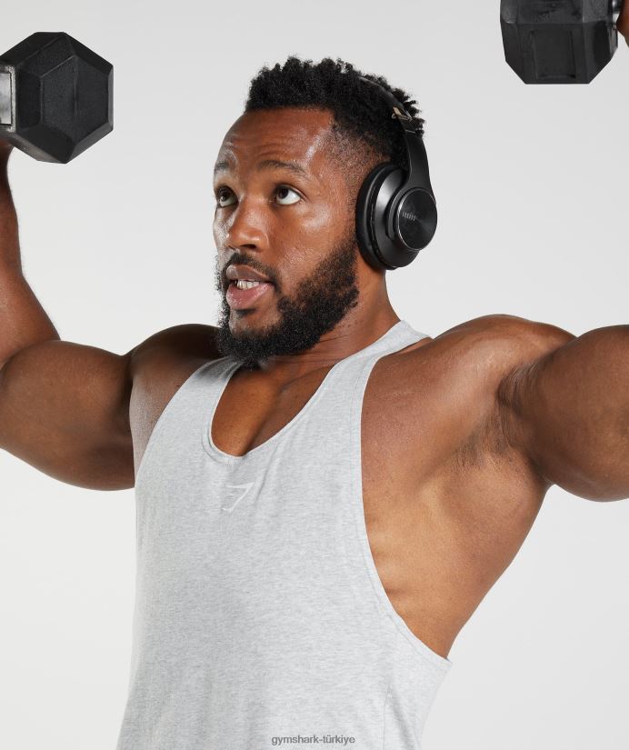tepki veren kiriş erkeklerGymshark açık gri çekirdekli marn 02H048985