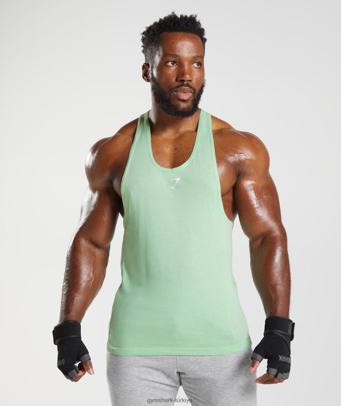 tepki veren kiriş erkeklerGymshark aloe yeşili 02H048994