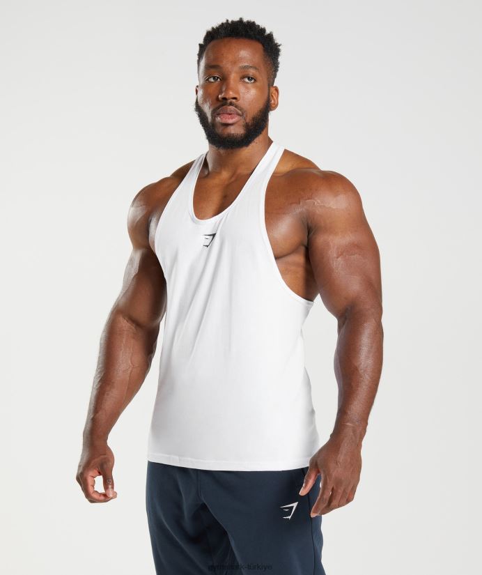 tepki veren kiriş erkeklerGymshark beyaz 02H048981