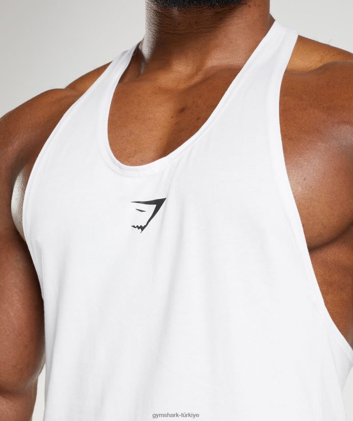 tepki veren kiriş erkeklerGymshark beyaz 02H048981