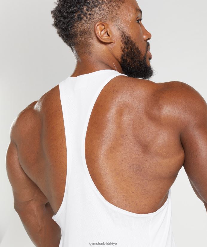 tepki veren kiriş erkeklerGymshark beyaz 02H048981