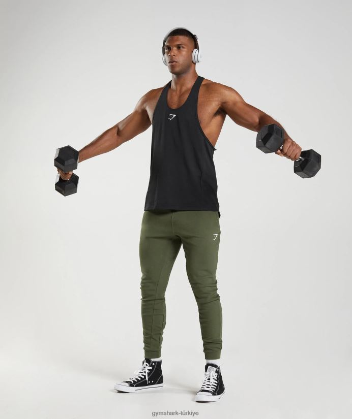 tepki veren kiriş erkeklerGymshark siyah 02H048984