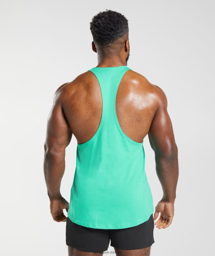tepki veren kiriş erkeklerGymshark tropik yeşil 02H048998