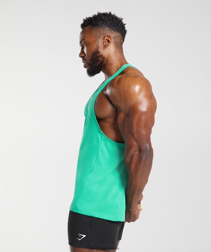 tepki veren kiriş erkeklerGymshark tropik yeşil 02H048998