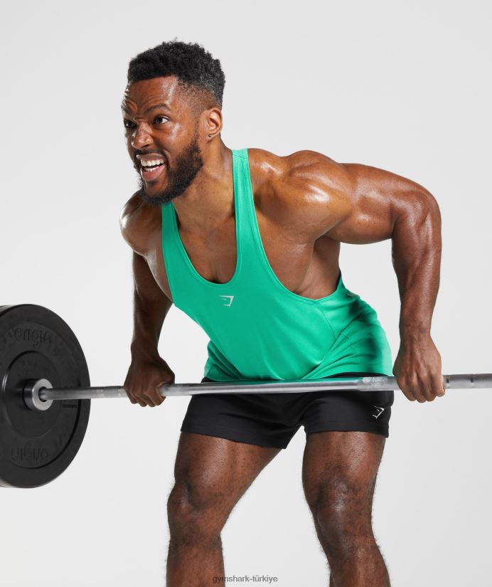 tepki veren kiriş erkeklerGymshark tropik yeşil 02H048998
