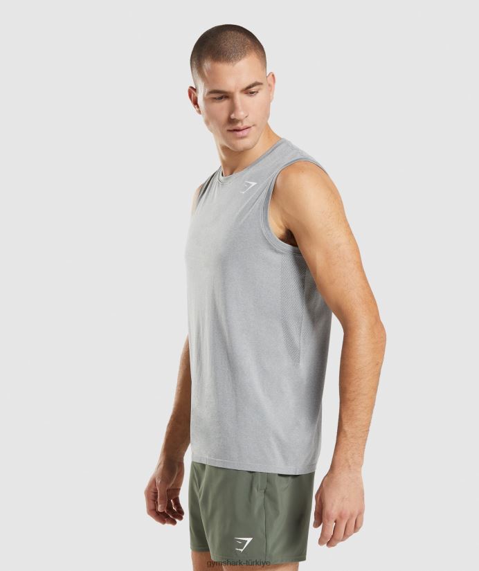varış dikişsiz tank erkeklerGymshark gri 02H048943