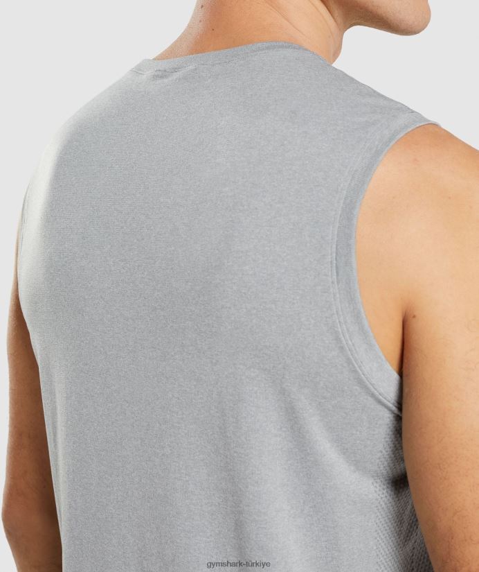 varış dikişsiz tank erkeklerGymshark gri 02H048943