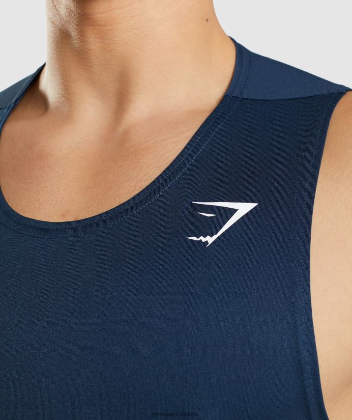varış tankı erkeklerGymshark Donanma 02H048896