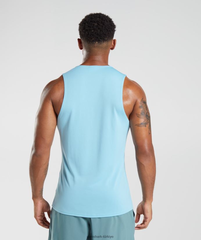 varış tankı erkeklerGymshark buzdağı mavisi 02H048965