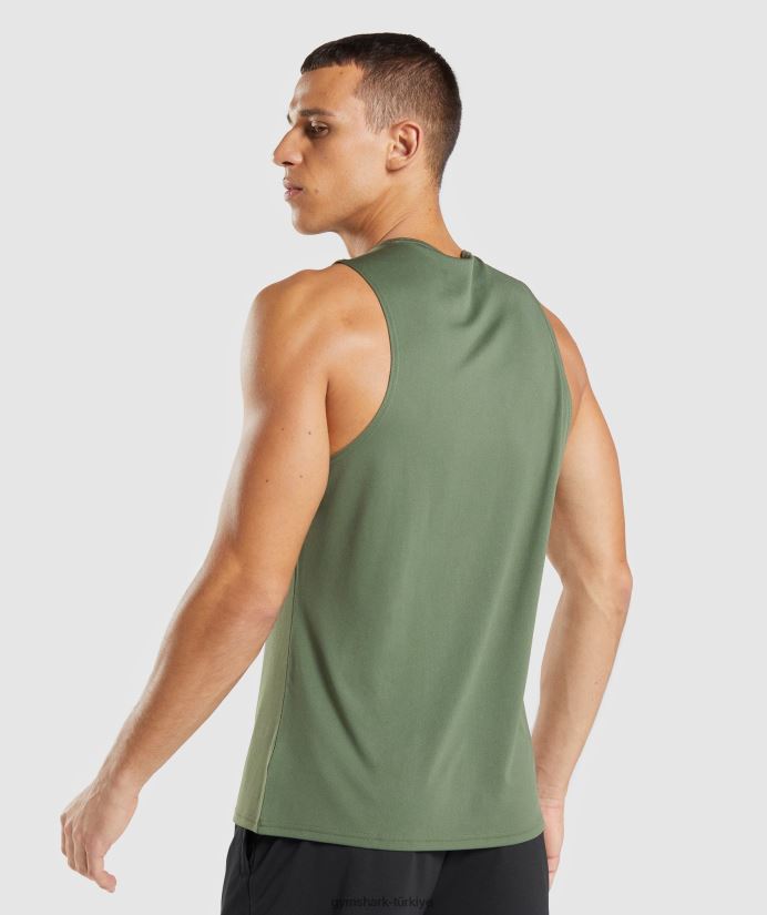 varış tankı erkeklerGymshark çekirdek zeytin 02H048892