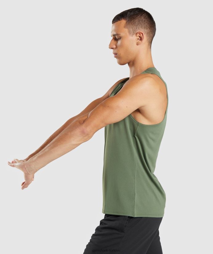varış tankı erkeklerGymshark çekirdek zeytin 02H048892
