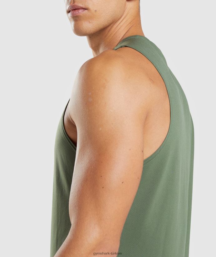 varış tankı erkeklerGymshark çekirdek zeytin 02H048892