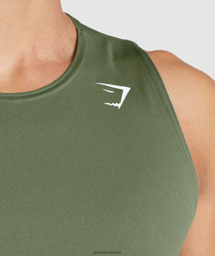varış tankı erkeklerGymshark çekirdek zeytin 02H048892