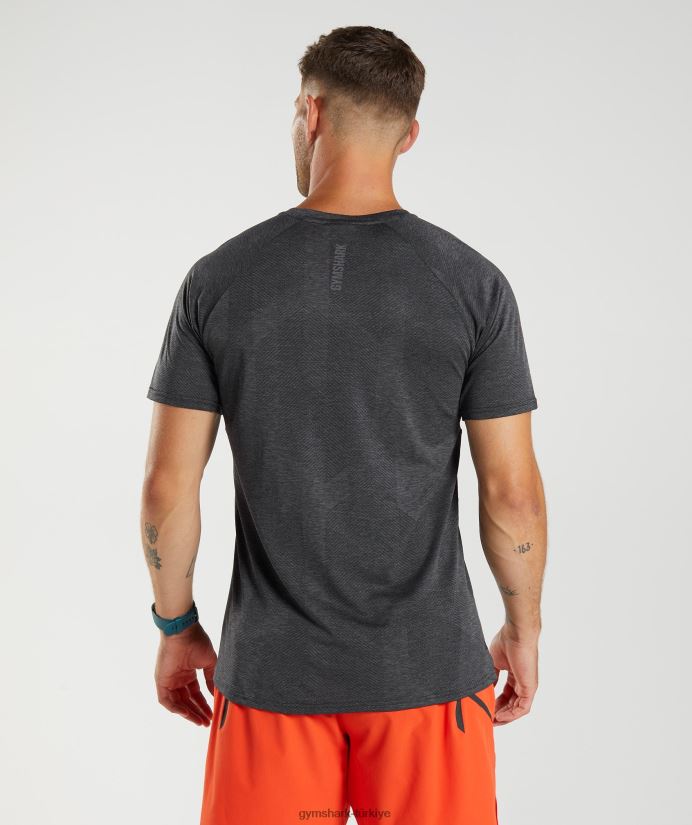 apeks tişört erkeklerGymshark siyah/siluet grisi 02H048646
