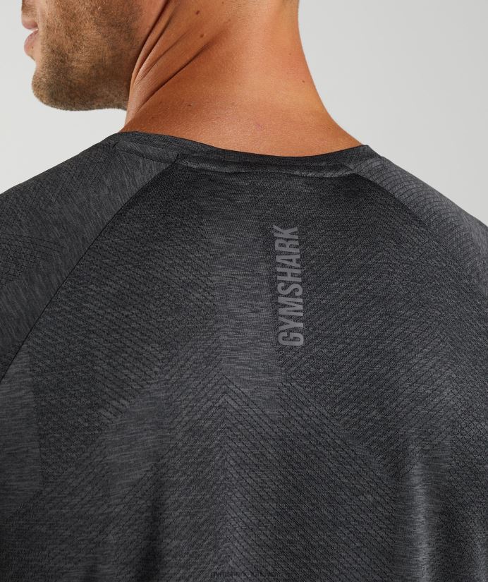 apeks tişört erkeklerGymshark siyah/siluet grisi 02H048646