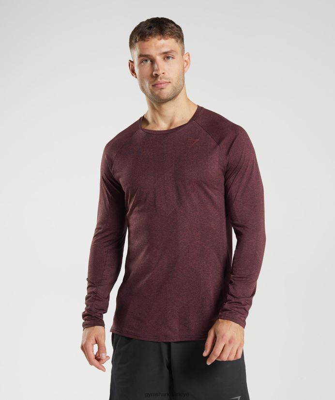 apex uzun kollu tişört erkeklerGymshark kiraz kahverengi 02H048687