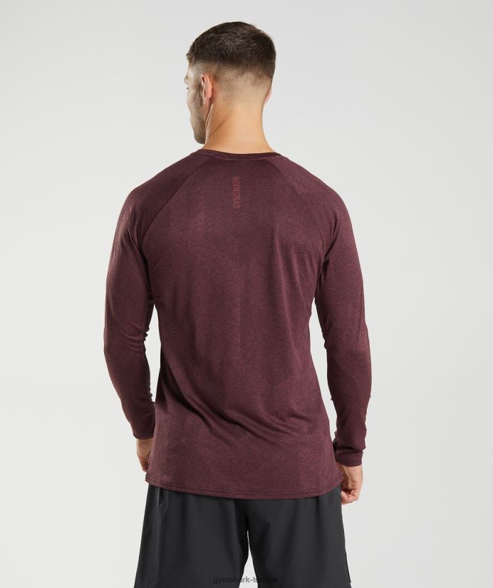 apex uzun kollu tişört erkeklerGymshark kiraz kahverengi 02H048687