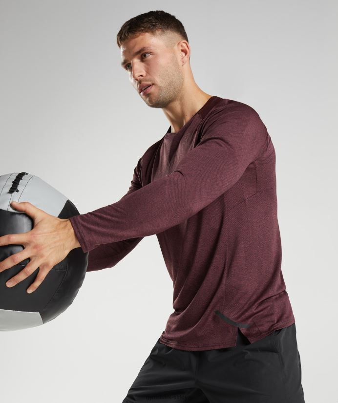 apex uzun kollu tişört erkeklerGymshark kiraz kahverengi 02H048687
