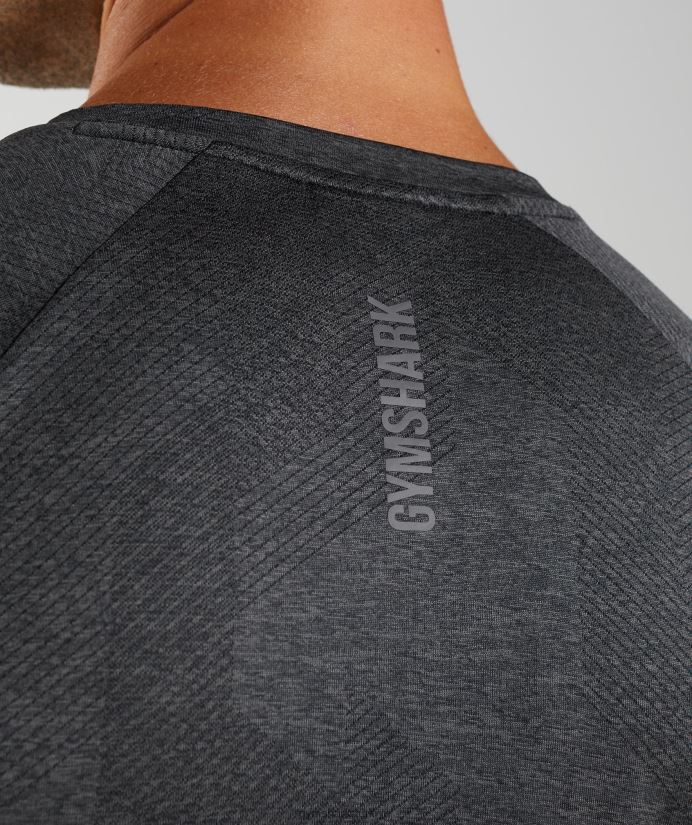 apex uzun kollu tişört erkeklerGymshark siyah/siluet grisi 02H048653