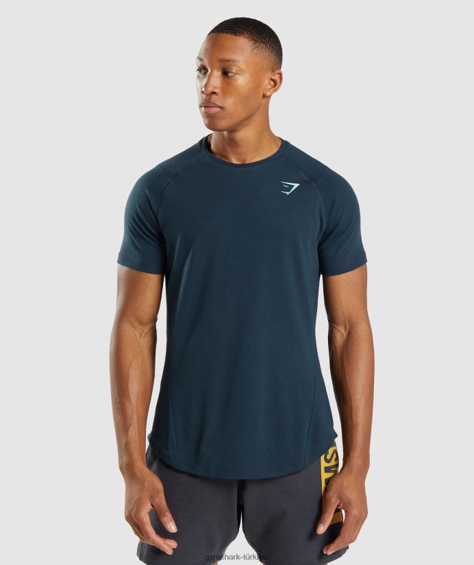 cesur tişört erkeklerGymshark Donanma 02H048706