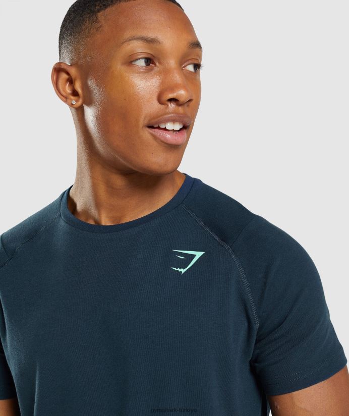 cesur tişört erkeklerGymshark Donanma 02H048706