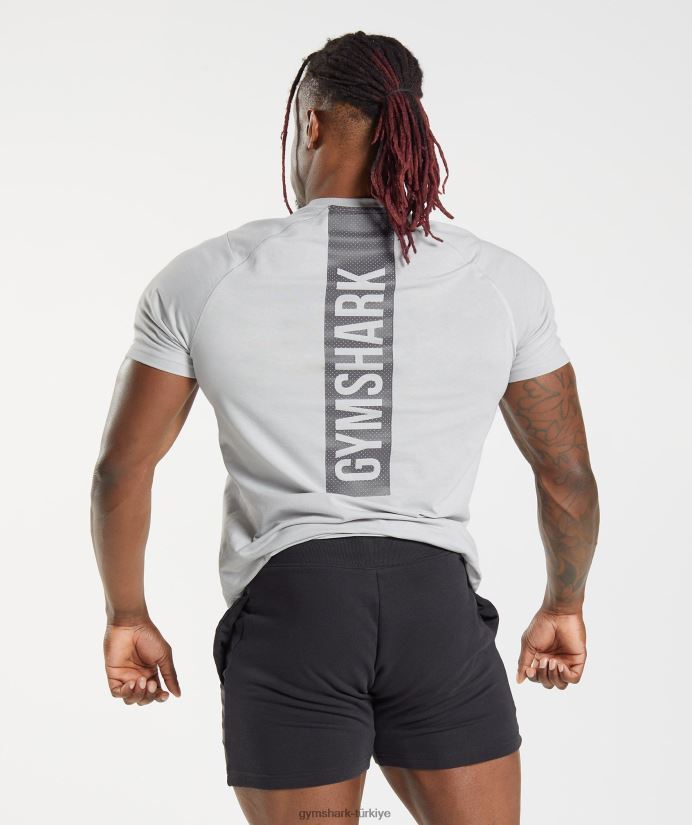 cesur tişört erkeklerGymshark açık gri 02H048762