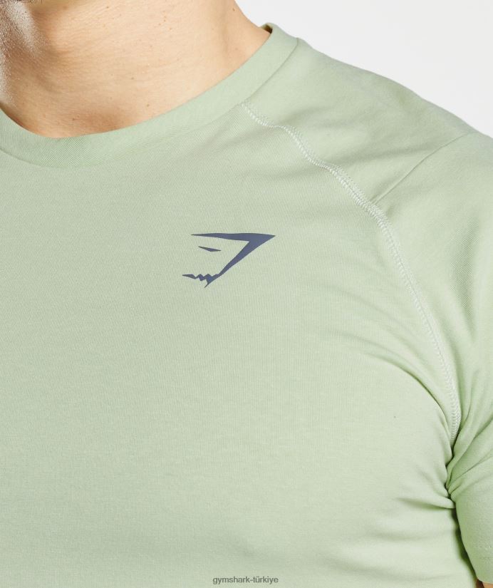 cesur tişört erkeklerGymshark bitki örtüsü yeşil 02H048729