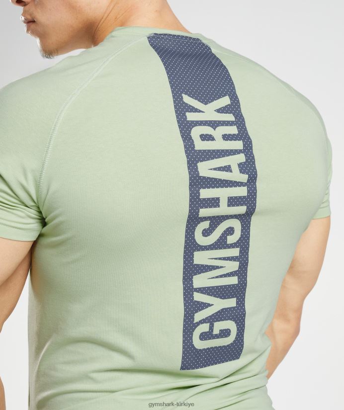 cesur tişört erkeklerGymshark bitki örtüsü yeşil 02H048729