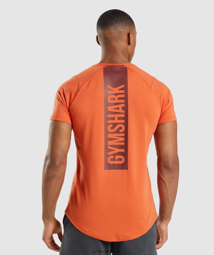 cesur tişört erkeklerGymshark kil portakalı 02H048695