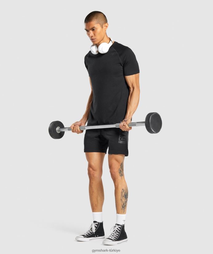 cesur tişört erkeklerGymshark siyah 02H048652