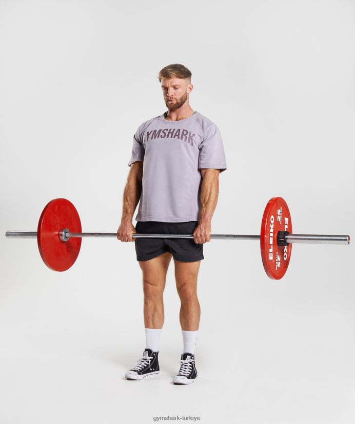 elektrikle yıkanmış bez üst erkeklerGymshark gölgeli leylak 02H048723