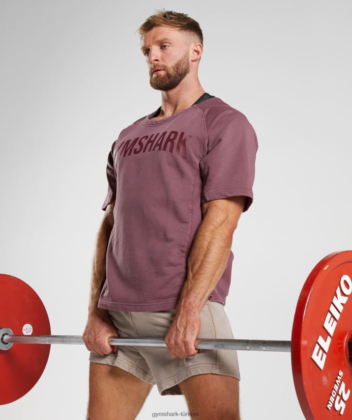 elektrikle yıkanmış bez üst erkeklerGymshark kiraz kahverengi 02H048617