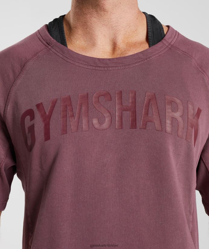 elektrikle yıkanmış bez üst erkeklerGymshark kiraz kahverengi 02H048617