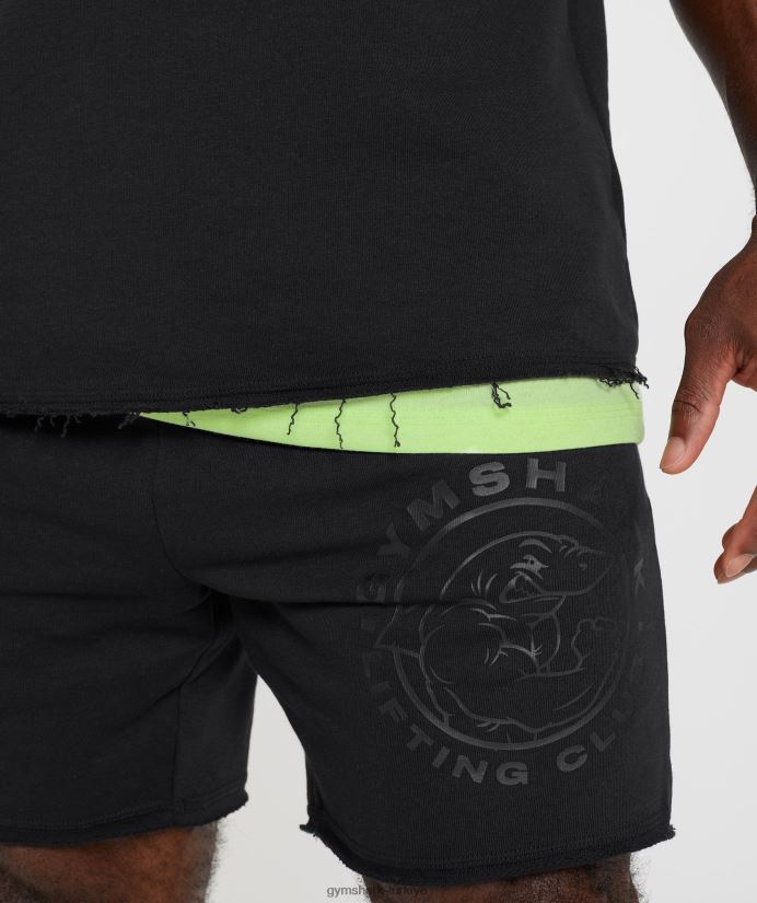 eski paçavra üst erkeklerGymshark siyah 02H048740