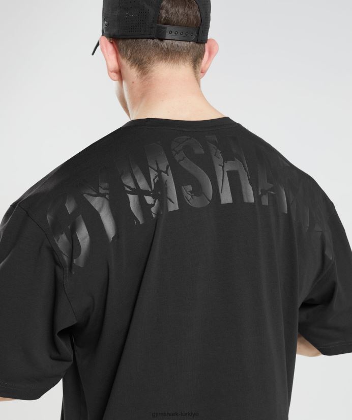 güç tişört erkeklerGymshark siyah 02H048621