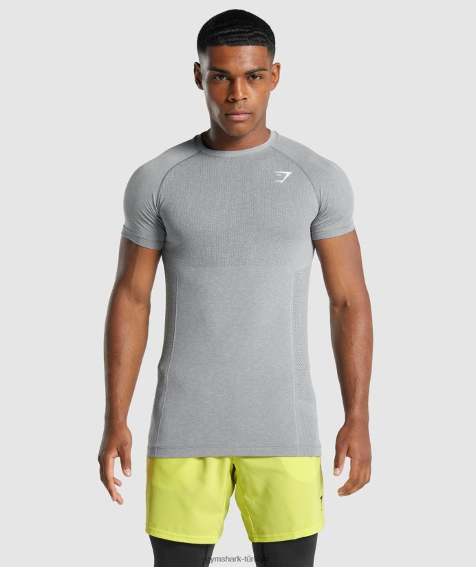 hayati ışık dikişsiz tişört erkeklerGymshark kömür marn 02H048684