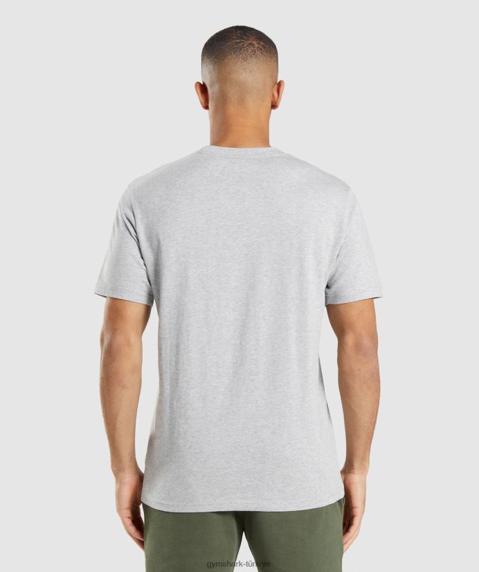 kret tişört erkeklerGymshark açık gri marn 02H048582