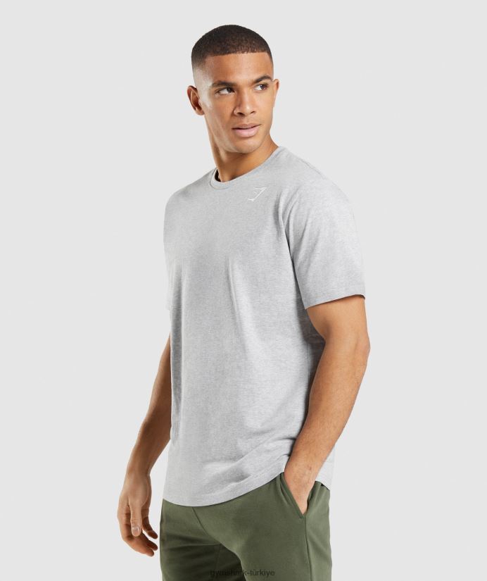 kret tişört erkeklerGymshark açık gri marn 02H048582