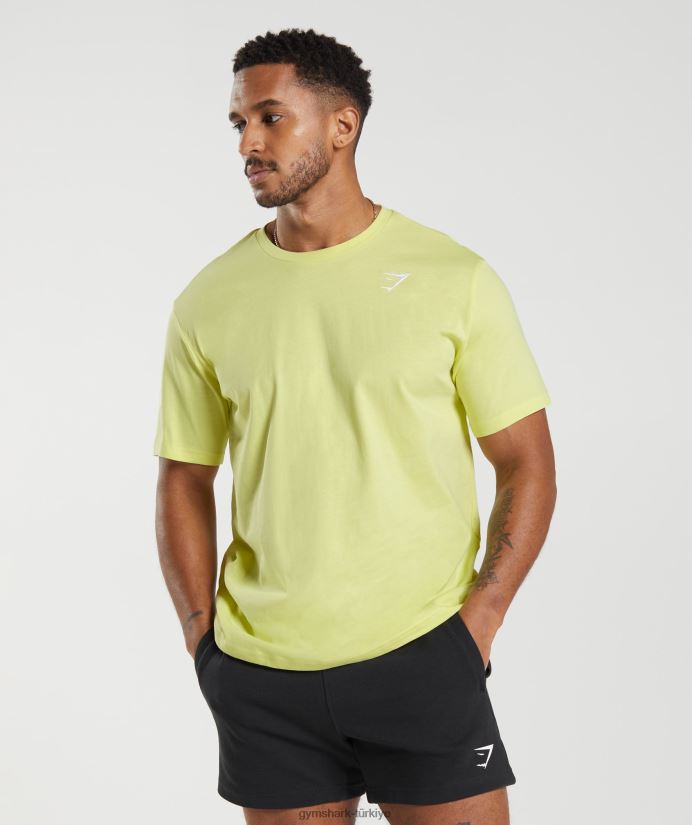 kret tişört erkeklerGymshark ateş böceği yeşili 02H048769